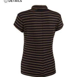 Striped Black and Gold Women's Top